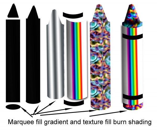 Creation of Crayon Business Card : Step 1